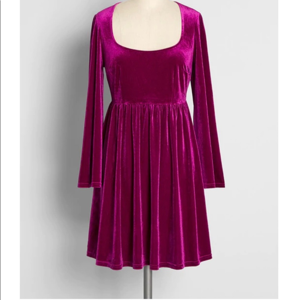 Not Your Babydoll Anymore Velvet Mini Dress